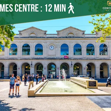 Lägenhet Blue De - Central - Balcon Nîmes